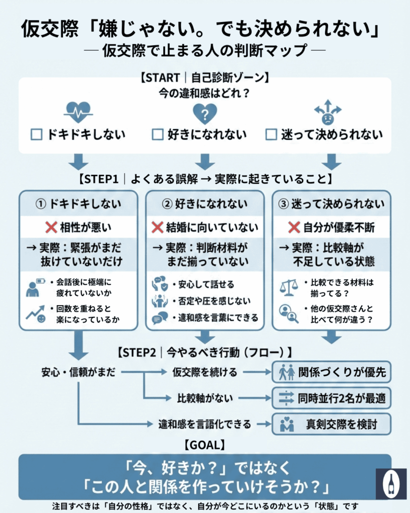 仮交際「嫌じゃない。でも決められない」