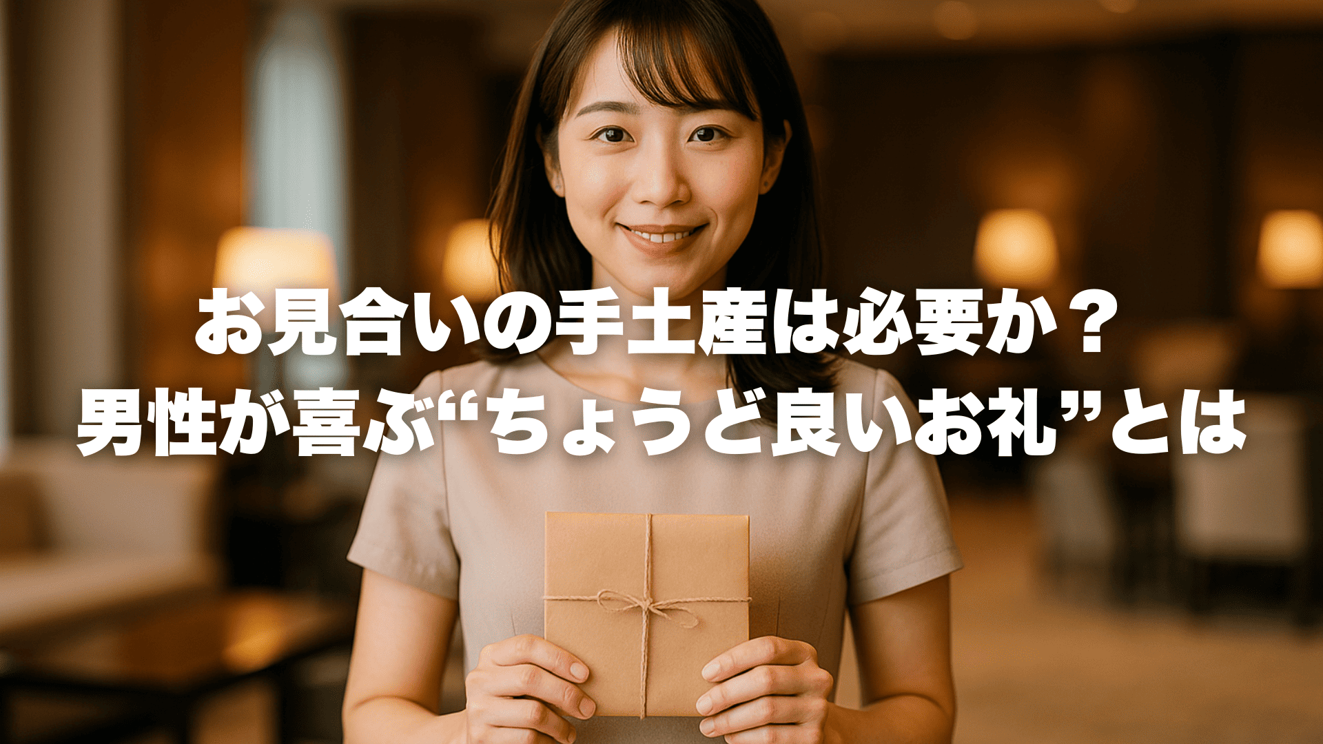 お見合いの手土産は必要か？男性が喜ぶ“ちょうど良いお礼”とは